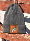 Feather beanie