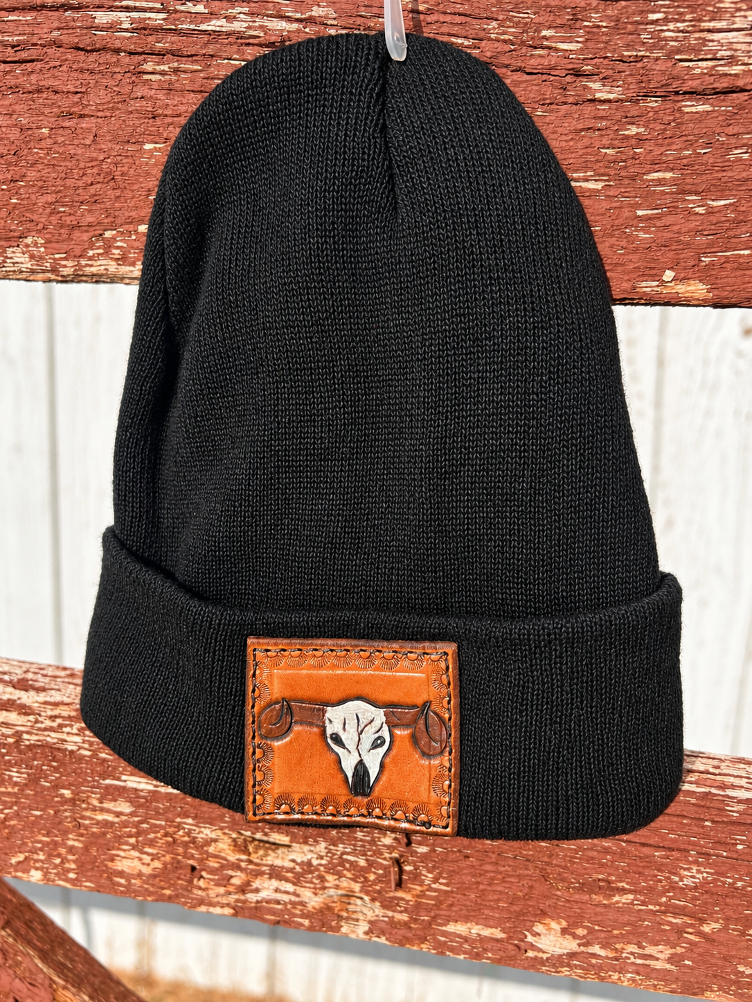Bull skull beanie